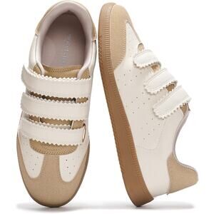 Project Cloud Ysabelle Eco-Leather Strap Sneakers Nude Women's Size 9